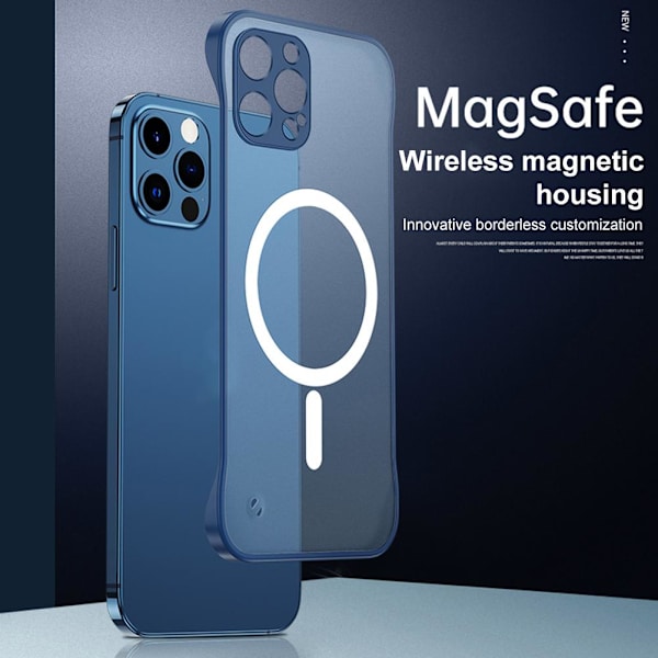 Magneettinen kotelo, joka on yhteensopiva iPhone 13 13pro MagSafen kanssa, langattomalla magneettisella latauksella, kehyksetön suojakotelo