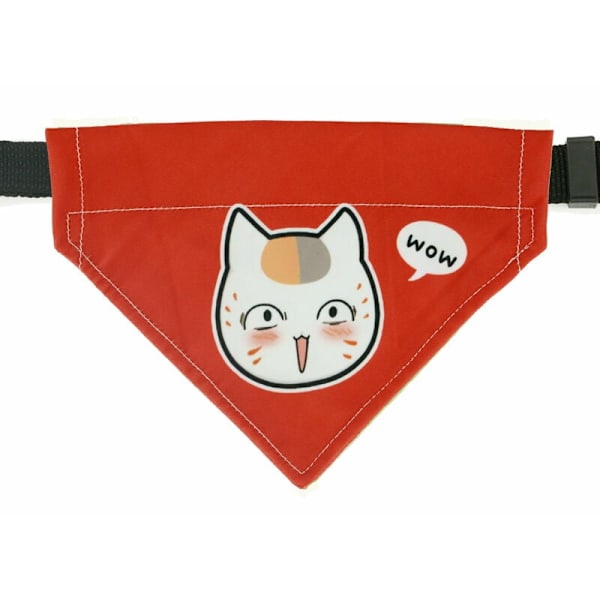 Kattbandana med japanskt mönster, högkvalitativt hundhalsband, bekvämt tyg, justerbar storlek, flera färgalternativ, säkerhetskardborre, idealisk för dagligt bruk