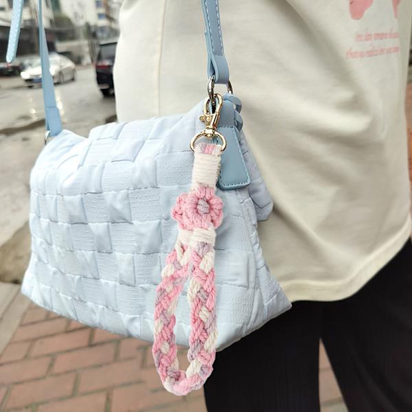 2 stk. Retro pastoral stil lille Daisy håndledsrem nøglering Han