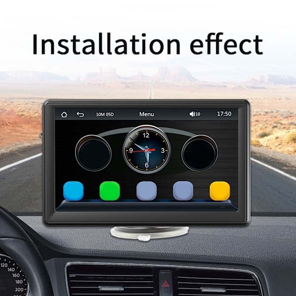 Bil MP5-spelare 7in pekskärm Bluetooth-bilstereo med 12 LED-backupkamera för Android