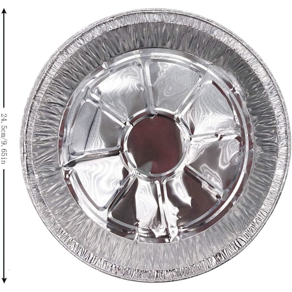 Innovativ Bake And Take Engångs Pajform, Extra Djup Design För Stora Pajer, Aluminiumfolie Idealisk För Högtidssammankomster Och Bondens Marknader (Förpackning