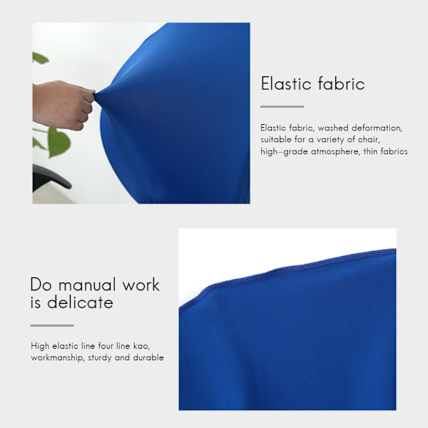 2 stk. Universal Computer Office Chair Ryggstøtte Deksel Beskyttende Stretchable Roterende Drafting Chair Slipcover