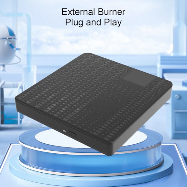 Extern CD DVD-enhet USB3.0 Typ C Dubbelt gränssnitt Tyst Snabb överföring CD DVD-brännare Läsare för bärbar dator