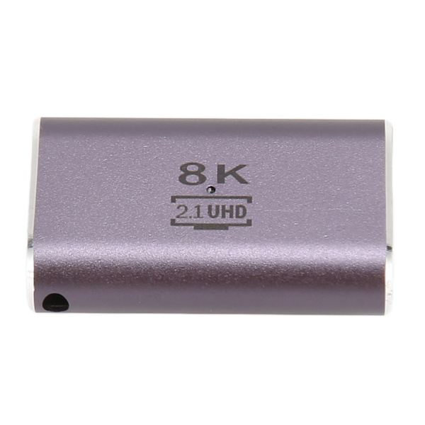 HD Multimedia Interface hann til hunn adapter rett vinkel 2.1 8K 60Hz UHD videokonverter adapter med indikatorlys