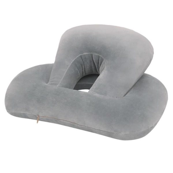 Stödkudde i Memory Foam för Resor, Resekudde med Mikrobollar och Snäppfäste för Enkel Transport, Idealisk för Nack- och Ländryggsstöd