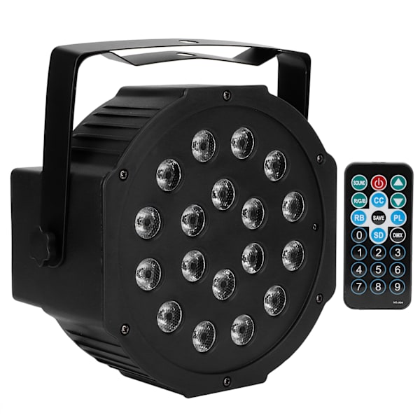 18LED Chip Scenelys RGB Lydstyring Lys til DJ Klub Bar