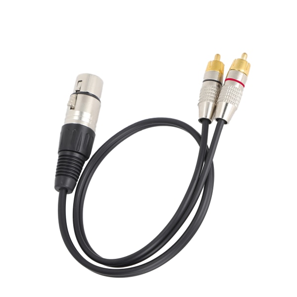 Ljuddelare 1 XLR Honkontakt till 2 RCA Hane kontakter Kabel för Hemmabio och Professionell Ljud Utrustning