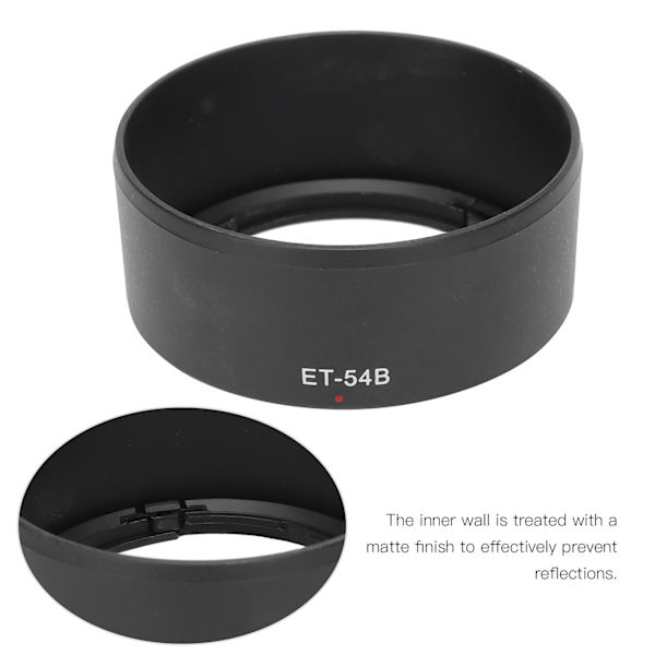 ET54B Holdbar Objektivdeksel Reversibel for Canon EFM 55200mm F/4.56.3 IS STM Objektiv