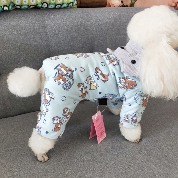 2 stycken husdjur fyrbenta tjocka kläder Hund höst och vinter c