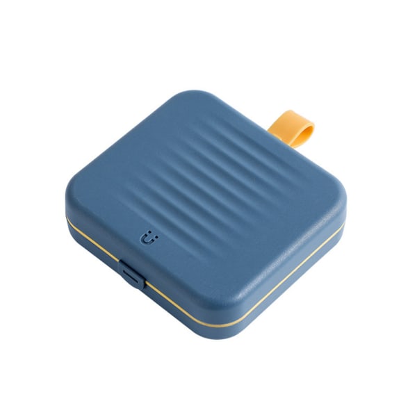Magnetisk sug sybox bärbar liten dubbelskikts magnetisk sybox kit för hem sovsal resor blå