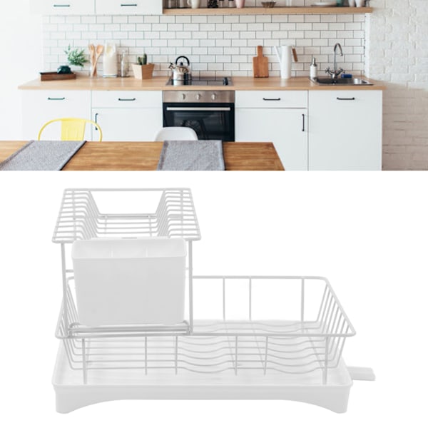 Modern Retro Design Diskställ, Diskställ med Stor Kapacitet, Elegant Och Funktionellt, Vit (Ultra Storlek)