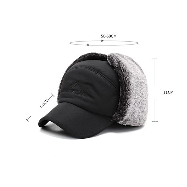 Herre Vinter Aviator Hat, Vindtæt Varm Vinter Hat med