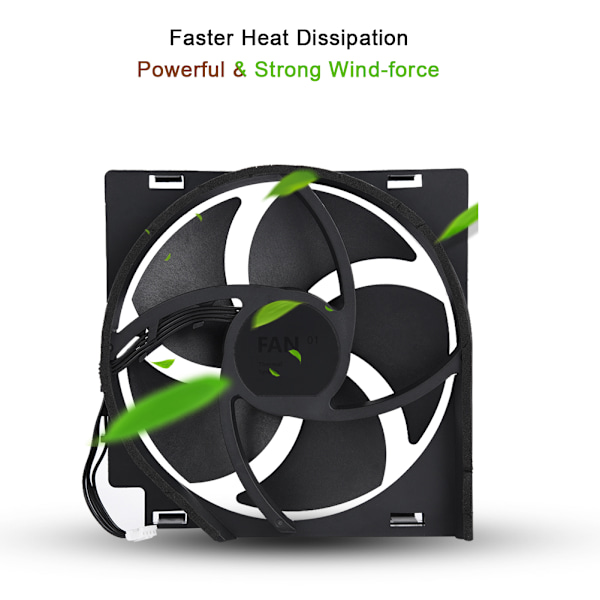 Hurtig varmeafledningsventilator Køler Kraftig vindstyrke Kølerventilator til Xbox One S