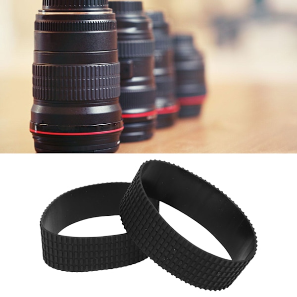 Camera Lens Rubber Ring Set Precise Zoom and Focus Grip Rubber Ring Replacement for Nikon AF S 70‑200mm F 2.8G ED VR II