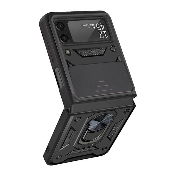 Telefoncover Kompatibel med Samsung Galaxy Z Flip 3 TPU Magnetisk Metal Ring Beslag Stødsikkert Cover