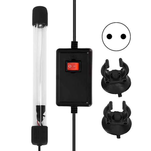 Fisketanklampe UV Ultraviolet Sterilisering Alger Fjernelse Dykning Fisk Dam Aquarium LampeEU Stik 220V
