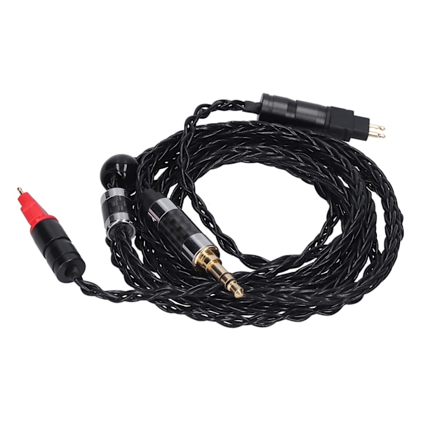 Dobbelt nål 8 kerner afbalanceret OCC sølvbelagt lydkabel til Sennheiser HD600 HD580