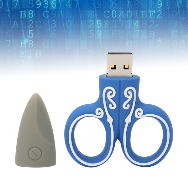USB-minne Flash Drive Tecknade Saxar U Disk Plugin Portabel Datalagringsenhet (128GB)