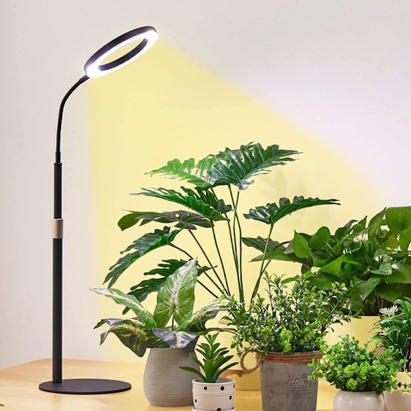 Växtlampa LED Fullspektrum för Inomhusväxter, Justerbar Växtbelysning med 72 LEDs, Dimbar Ljusstyrka, Timer 3/9/12 Timmar för Inomhusväxter Style 4