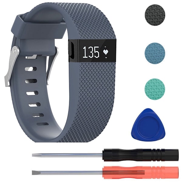 Reservearmbånd med metallspenne for Fitbit Charge HR