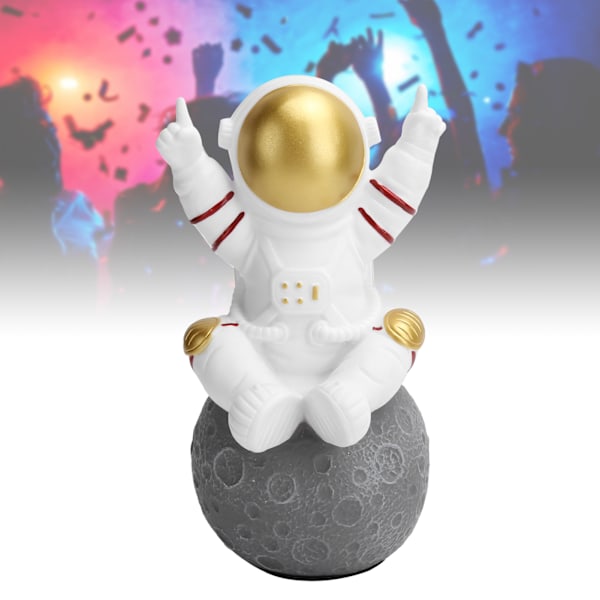 Söpö astronautti langaton Bluetooth-kaiutin TWS Mini kannettava kaiutin FM-muistikortillaKultainen