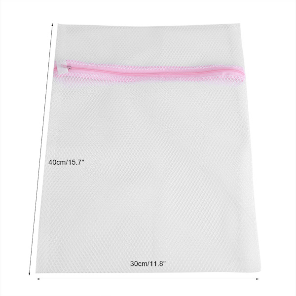 Glidelås undertøy vaskesekk klesvask mesh klær sokker bh undertøy poser (30*40cm)