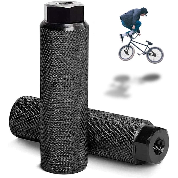 Cykelpinnar i aluminiumlegering för Mountainbike Bmx, Halkfri Rand Säkerställer Grepp, Höghållfast Material Stödjer Extrema Stunts, Bred Användning för