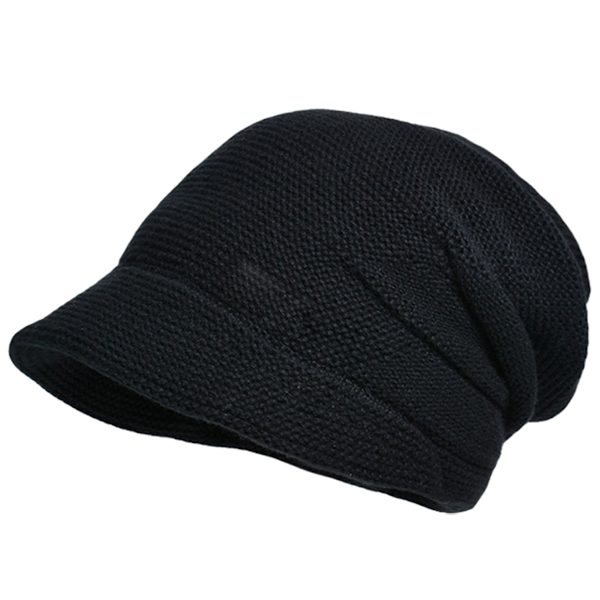 1 vinter polstret bunke hat udendørs varm pullover hat bred skygge s