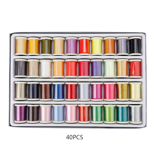 40 st broderimaskin tråd DIY tråd 280m 135D/2 för flera ändamål