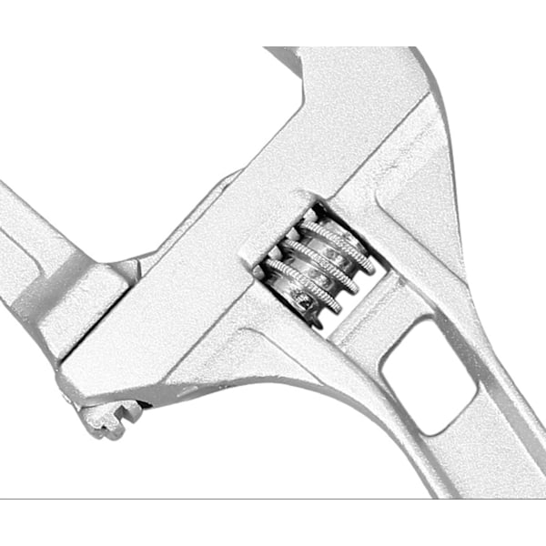 Rörmokarverktyg, justerbar skiftnyckel i aluminiumlegering med precisionsturbindesign, hög vridmomentprestanda, ultralätt kort skaft för arbete i trånga utrymmen
