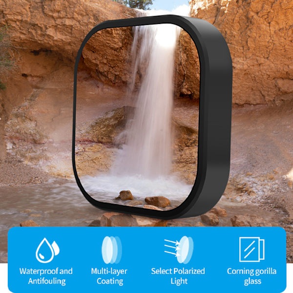 TELESIN CPL/ND8/ND16/ND32 Objektivfiltre 4 i 1 Sæt til Gopro Hero 9 Actionkamera