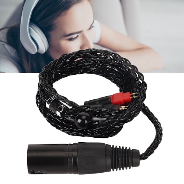 4-pin XLR balansert hodetelefonkabel for SENNHEISER HD650 HD660 S HD6XX HD600 HD580 HD535 HD545 HD565 HD265 HD525