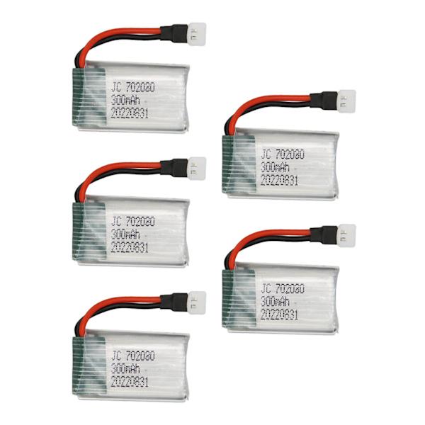 702030 300mAh RC Drönare Batteri UAV Ersättningsbatteri Drönare Tillbehör för E55 FQ777 FQ17W DFD F180 FY530 U816 3.7V