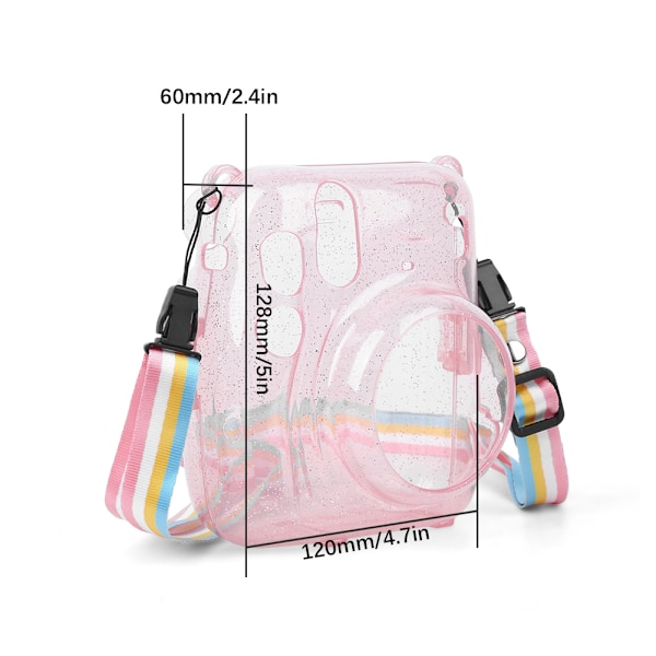 PVC-beskyttende kamerahus til Instant Camera mini11 (pink)