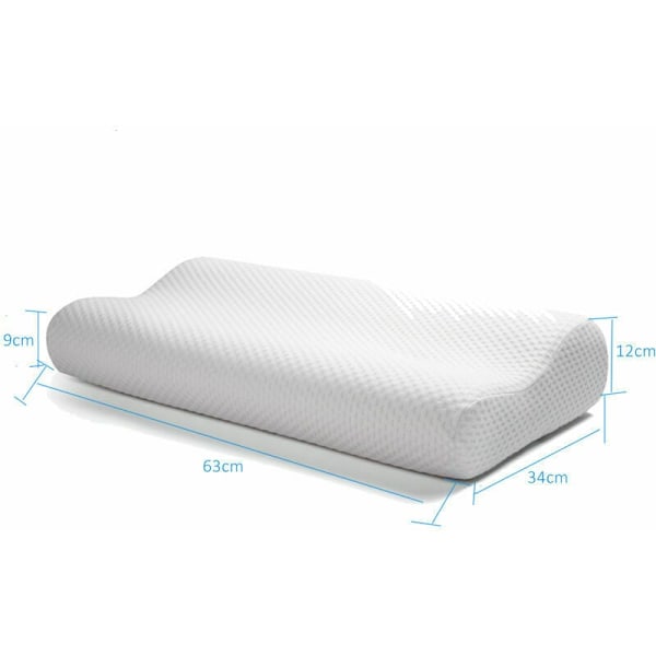Kontur Memory Foam Kudde, Ergonomiskt Cervicalstöd för Oöverträffad Komfort, Ortopediska Sovkuddar för Alla Sovställningar, Andningsbar Design,