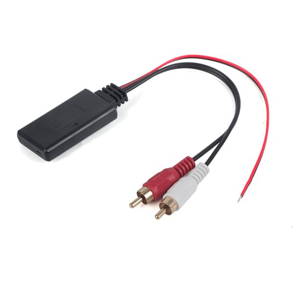 Universell trådløs Bluetooth-modul adapter AUX Audio 2 RCA hjelpeledning bilradiokontakt