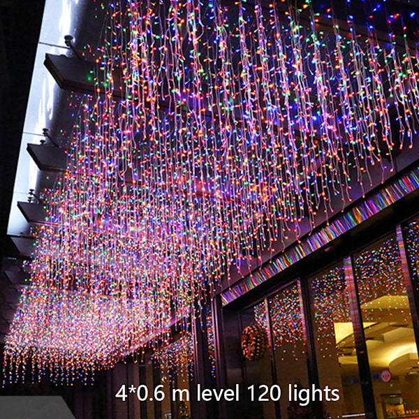 LED-valosarja, jääpuikot 4M/13ft 120LED tähtivalosarja häihin juhliin