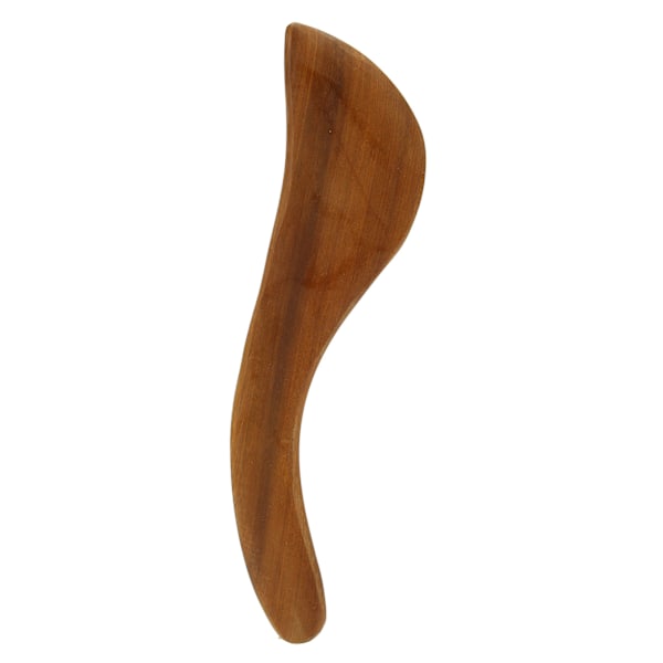Träskrapa, ergonomiskt handtag, avslappnande muskler, S-formad, bärbar Gua Sha-verktyg för hemmet