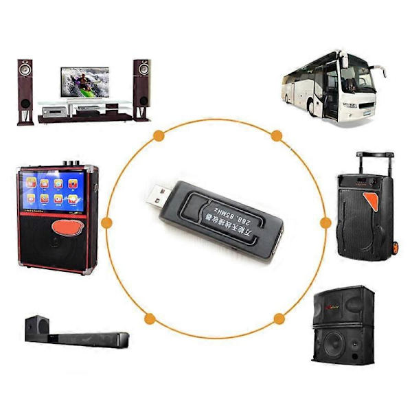 UHF USB 3,5 mm trådlös handhållen mikrofon