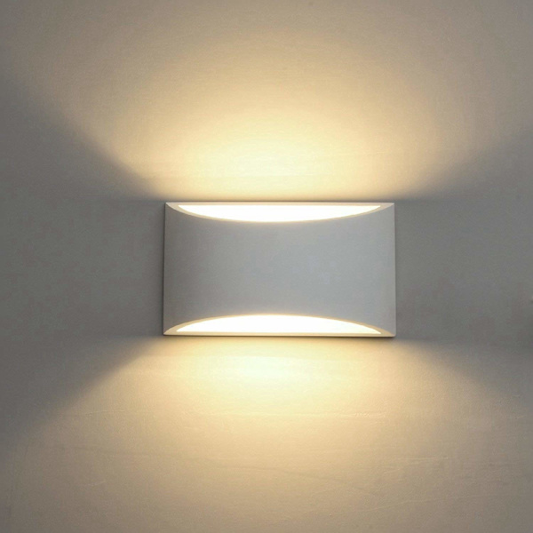 Moderne LED væglampe belysningsarmatur lamper 7W varm hvid 27