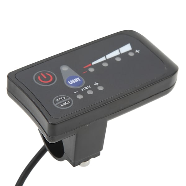 Elektrisk Cykel Display Kontrollpanel, Universell Kompatibilitet Med Tydlig LED-Skärm, ABS-Hölje Erbjuder Robust Skydd Mot Väder och Vind