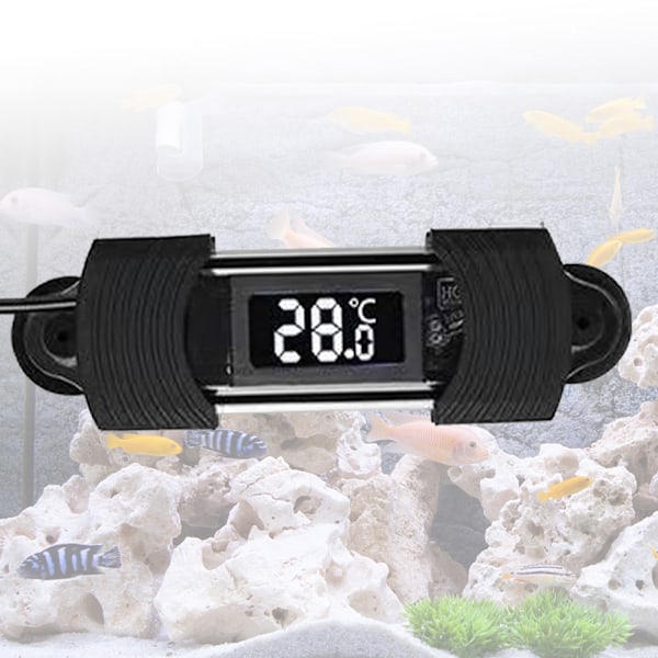 Fisktanktermometer HD digital display USB-drevet vanntett kalibreringstype akvarie termometer for sjøvann normal utgave