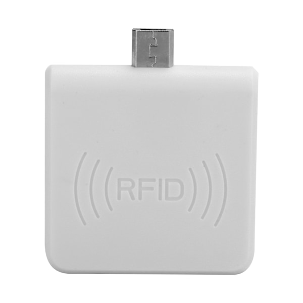 W86 Micro USB Mobiltelefon Kortläsare Bärbar för RFID Mobil ID-läsare för Android Vit