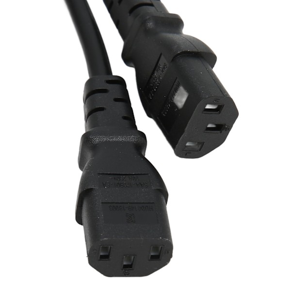 Enkelt C14 til dobbelt 5 15R C13 ledning kort strømkabel UPS server Y splitter adapter kabel til PC skærm printer