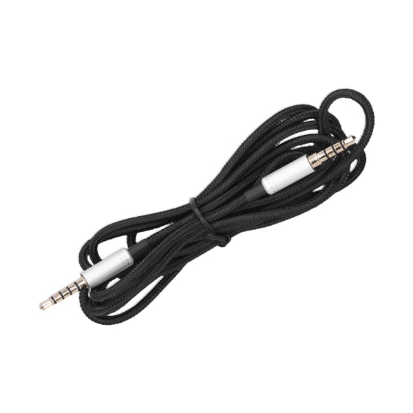 Flettet ledning spillhodesett lydkabel 3,5 mm plugg for Logitech Astro A10 A40 hodetelefoner