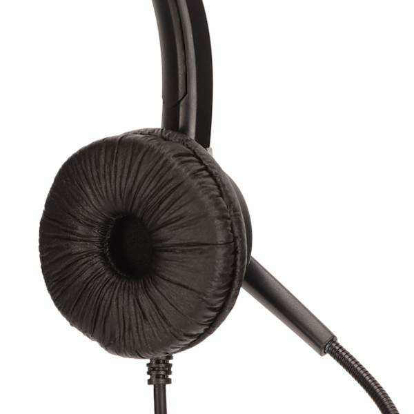 USB-headset för affärer med brusreducering, ensidig öronhörlur, stödjer samtal, högtalarvolymjustering, mikrofonstum