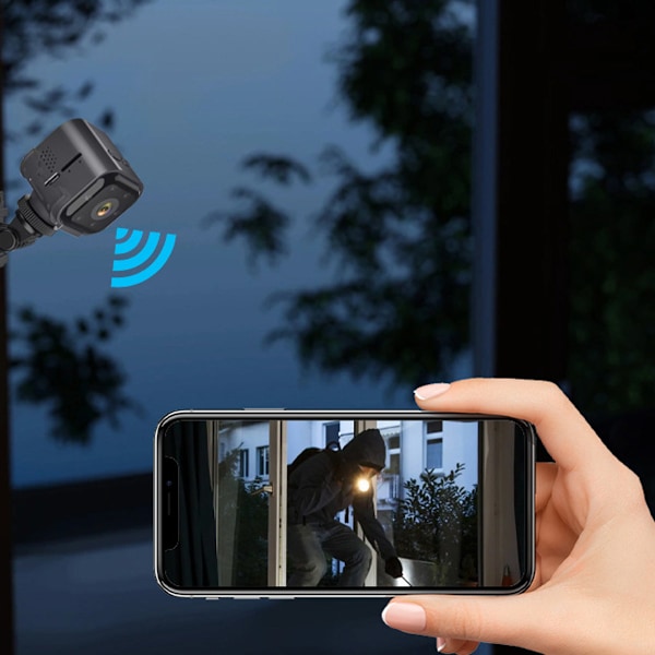 Ultra HD Videoövervakningslösning, Uppladdningsbart Batteri Mini Trådlös Nanny Cam för Hemövervakning, Supervidvinkel, Klar Mörkerseende,