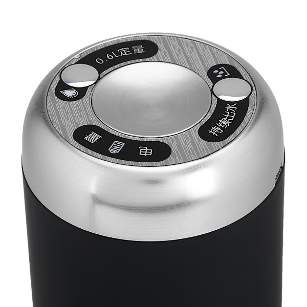 Trådlös USB-laddningsbar elektrisk automatisk dricksvattenpump Smart Dispenser Svart