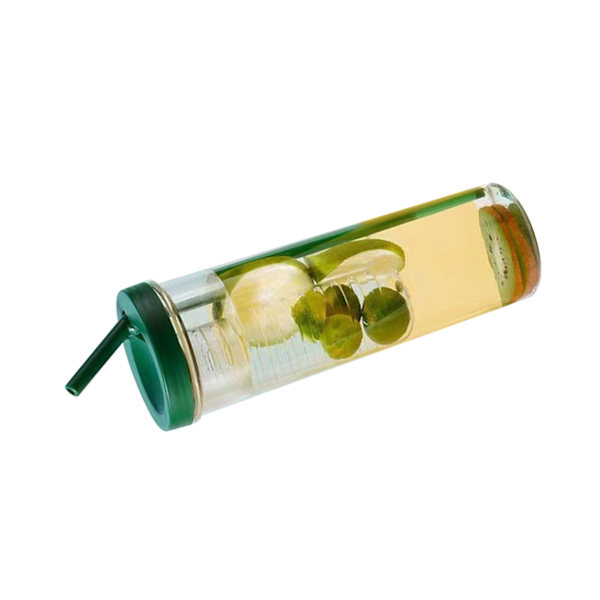 700 ml halmkopp transparent plastflaska med halmport