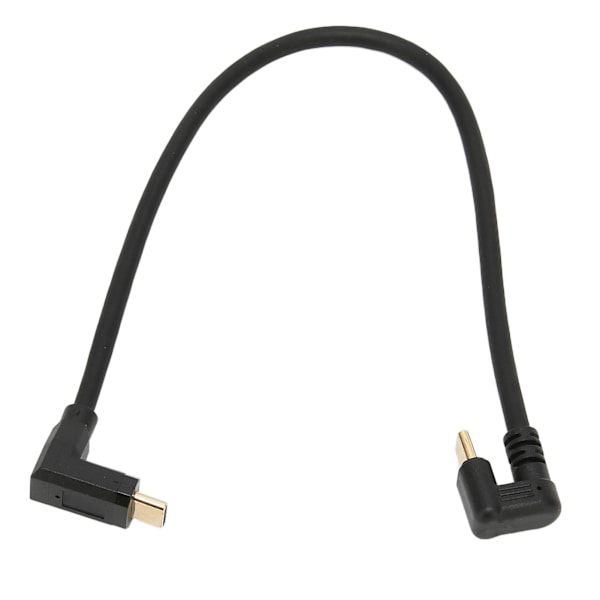 USB C-förlängningskabel 10 Gbps 4K 60 Hz 90 graders höger USB-hane till hane förlängningsdatakabel 0,3 m/1,0 fot